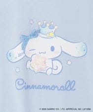 KJKGD61039 a.v.v KIDS(アー・ヴェ・ヴェ) [110-140]【数量限定】[シナモロール＆クロミ]スパンコールTシャツ ライトブルー