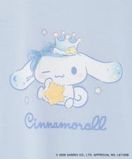 KJKGD61039 a.v.v KIDS(アー・ヴェ・ヴェ) [110-140]【数量限定】[シナモロール＆クロミ]スパンコールTシャツ ライトブルー
