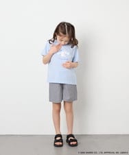 KJKGD61039 a.v.v KIDS(アー・ヴェ・ヴェ) [110-140]【数量限定】[シナモロール＆クロミ]スパンコールTシャツ ライトブルー