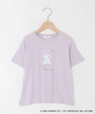 KJKGD61039 a.v.v KIDS(アー・ヴェ・ヴェ) [110-140]【数量限定】[シナモロール＆クロミ]スパンコールTシャツ ラベンダー