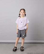 KJKGD61039 a.v.v KIDS(アー・ヴェ・ヴェ) [110-140]【数量限定】[シナモロール＆クロミ]スパンコールTシャツ ラベンダー