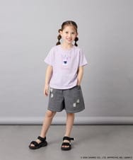 KJKGD61039 a.v.v KIDS(アー・ヴェ・ヴェ) [110-140]【数量限定】[シナモロール＆クロミ]スパンコールTシャツ ラベンダー