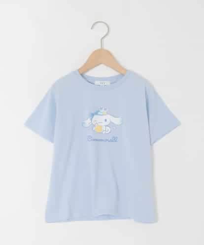 KJKGD61039 a.v.v KIDS [110-140]【数量限定】[シナモロール＆クロミ]スパンコールTシャツ