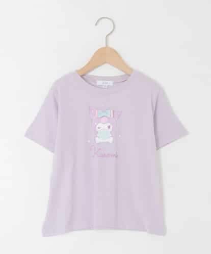 KJKGD61039 a.v.v KIDS [110-140]【数量限定】[シナモロール＆クロミ]スパンコールTシャツ