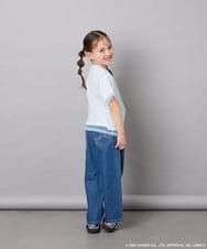 KJKGD62044 a.v.v KIDS(アー・ヴェ・ヴェ) [120-150]【数量限定】[シナモロール＆クロミ]オーバーチュールTシャツ ホワイト