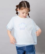 KJKGD62044 a.v.v KIDS(アー・ヴェ・ヴェ) [120-150]【数量限定】[シナモロール＆クロミ]オーバーチュールTシャツ ホワイト