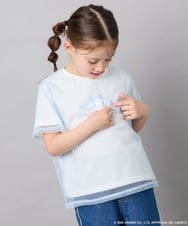 KJKGD62044 a.v.v KIDS(アー・ヴェ・ヴェ) [120-150]【数量限定】[シナモロール＆クロミ]オーバーチュールTシャツ ホワイト