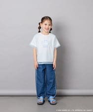 KJKGD62044 a.v.v KIDS(アー・ヴェ・ヴェ) [120-150]【数量限定】[シナモロール＆クロミ]オーバーチュールTシャツ ホワイト