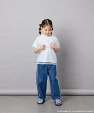 KJKGD62044 a.v.v KIDS(アー・ヴェ・ヴェ) [120-150]【数量限定】[シナモロール＆クロミ]オーバーチュールTシャツ ホワイト