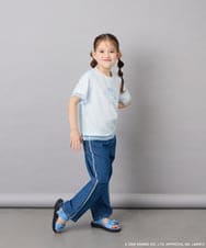 KJKGD62044 a.v.v KIDS(アー・ヴェ・ヴェ) [120-150]【数量限定】[シナモロール＆クロミ]オーバーチュールTシャツ ホワイト