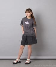 KJKGD62044 a.v.v KIDS(アー・ヴェ・ヴェ) [120-150]【数量限定】[シナモロール＆クロミ]オーバーチュールTシャツ ダークグレー