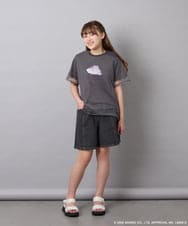 KJKGD62044 a.v.v KIDS(アー・ヴェ・ヴェ) [120-150]【数量限定】[シナモロール＆クロミ]オーバーチュールTシャツ ダークグレー