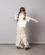 KJKGD65035 a.v.v KIDS(アー・ヴェ・ヴェ) [120-160]アシメ肩シアーTシャツ ホワイト