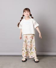 KJKGD65035 a.v.v KIDS(アー・ヴェ・ヴェ) [120-160]アシメ肩シアーTシャツ ホワイト