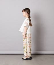 KJKGD65035 a.v.v KIDS(アー・ヴェ・ヴェ) [120-160]アシメ肩シアーTシャツ ホワイト