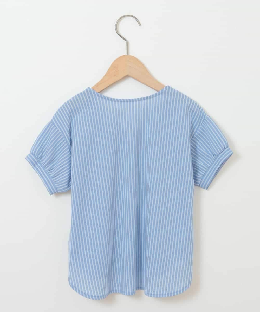 KJKGG87024 a.v.v KIDS(アー・ヴェ・ヴェ) [100-130]ビオレu スキッパーチュニックカットソー[WEB限定サイズ] ライトブルー