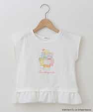 KJKGJ80024 a.v.v KIDS(アー・ヴェ・ヴェ) 【数量限定】すみっコぐらしオリジナル裾フリルＴシャツ[WEB限定サイズ] ホワイト