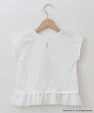 KJKGJ80024 a.v.v KIDS(アー・ヴェ・ヴェ) 【数量限定】すみっコぐらしオリジナル裾フリルＴシャツ[WEB限定サイズ] ホワイト
