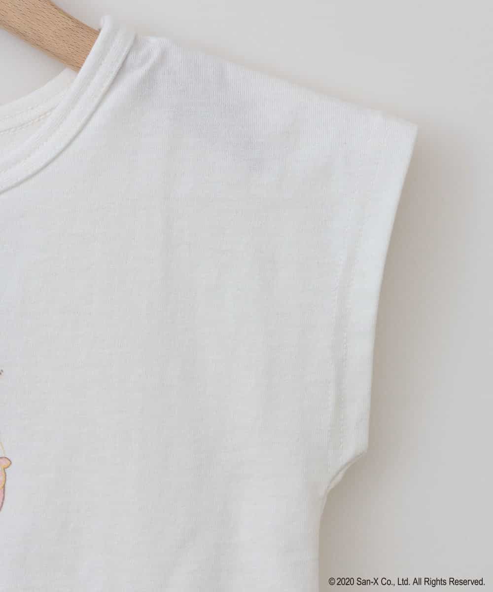 KJKGJ80024 a.v.v KIDS(アー・ヴェ・ヴェ) 【数量限定】すみっコぐらしオリジナル裾フリルＴシャツ[WEB限定サイズ] ホワイト