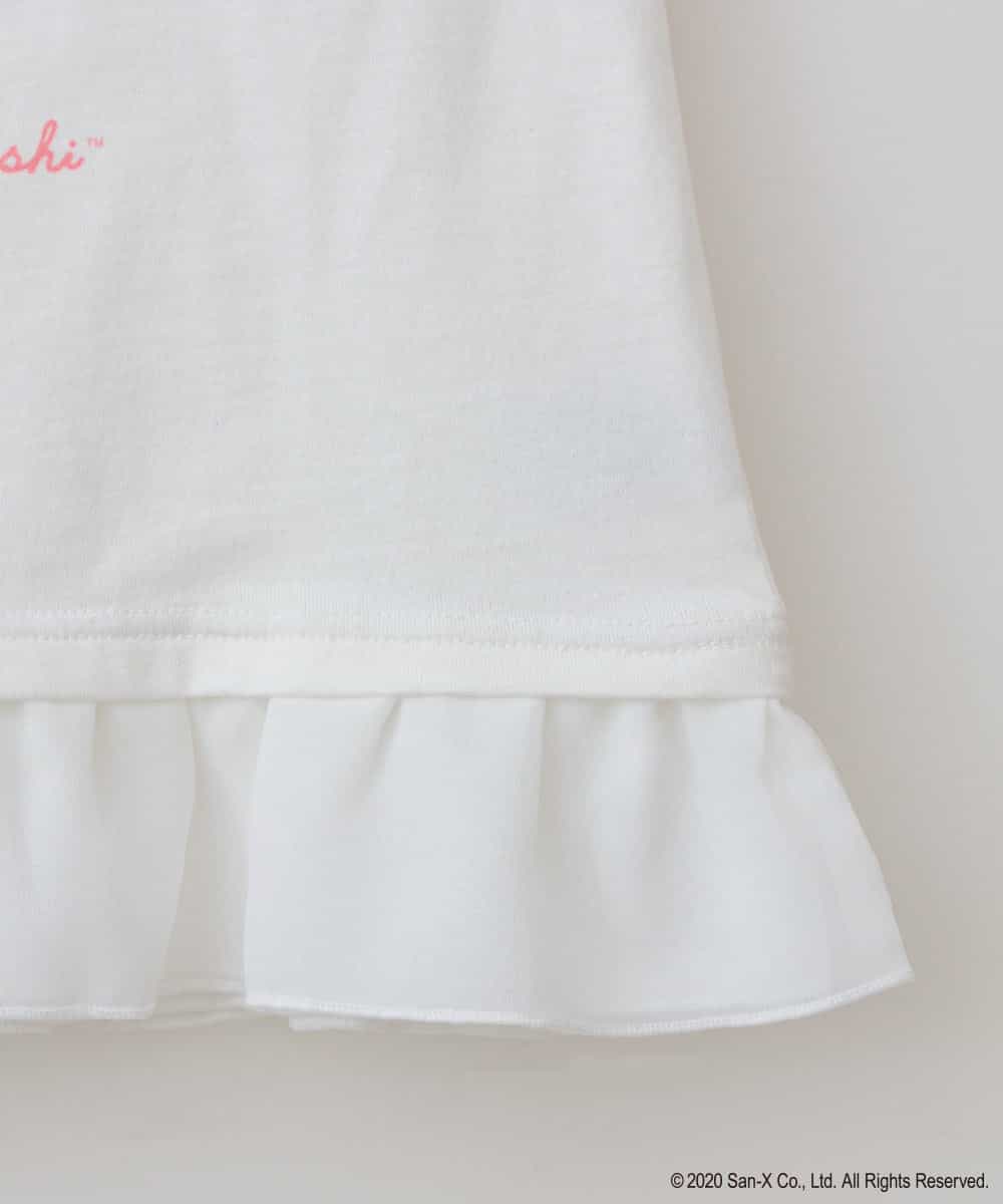 KJKGJ80024 a.v.v KIDS(アー・ヴェ・ヴェ) 【数量限定】すみっコぐらしオリジナル裾フリルＴシャツ[WEB限定サイズ] ホワイト