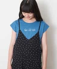 KJKGM62019 a.v.v KIDS(アー・ヴェ・ヴェ) [100-130]【接触冷感】マリンモチーフカットソー[WEB限定サイズ] ブルー(シェル刺繍)