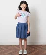 KJKGM62019 a.v.v KIDS(アー・ヴェ・ヴェ) [100-130]【接触冷感】マリンモチーフカットソー[WEB限定サイズ] ラベンダー(ハート)