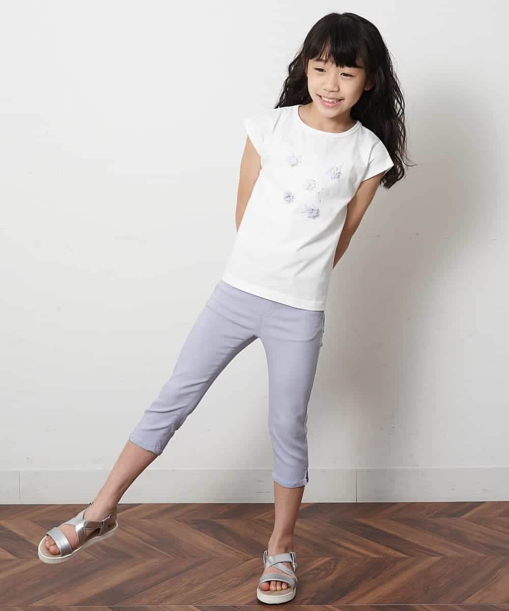 KJKGM62019 a.v.v KIDS(アー・ヴェ・ヴェ) [100-130]【接触冷感】マリンモチーフカットソー[WEB限定サイズ] ラベンダー(ハート)