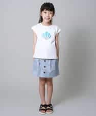 KJKGM62019 a.v.v KIDS(アー・ヴェ・ヴェ) [100-130]【接触冷感】マリンモチーフカットソー[WEB限定サイズ] ラベンダー(ハート)