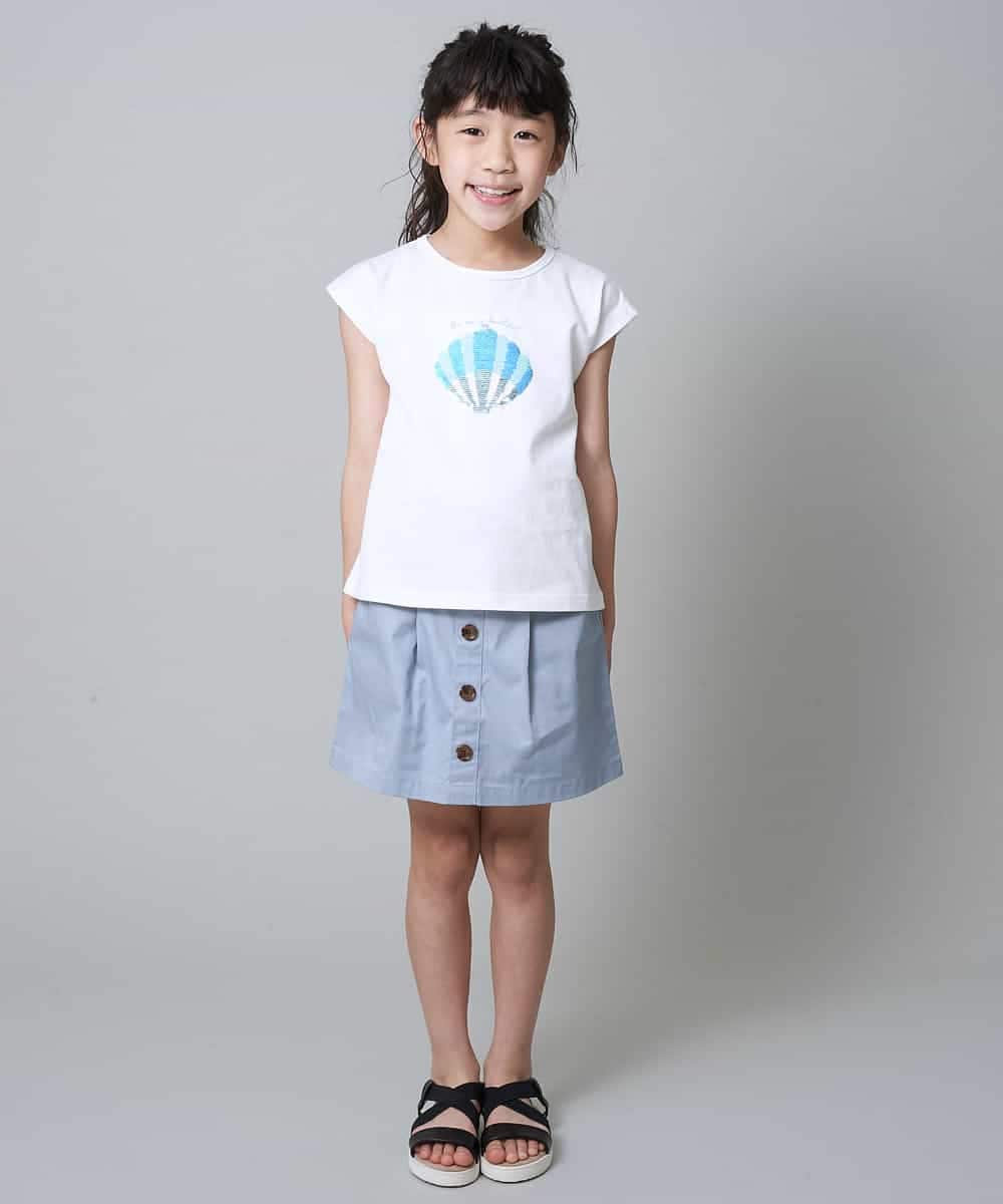 KJKGM62019 a.v.v KIDS(アー・ヴェ・ヴェ) [100-130]【接触冷感】マリンモチーフカットソー[WEB限定サイズ] ラベンダー(ハート)