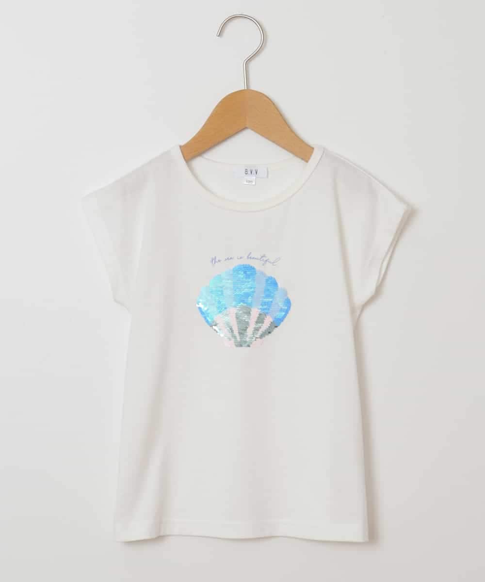 KJKGM62019 a.v.v KIDS(アー・ヴェ・ヴェ) [100-130]【接触冷感】マリンモチーフカットソー[WEB限定サイズ] ラベンダー(ハート)