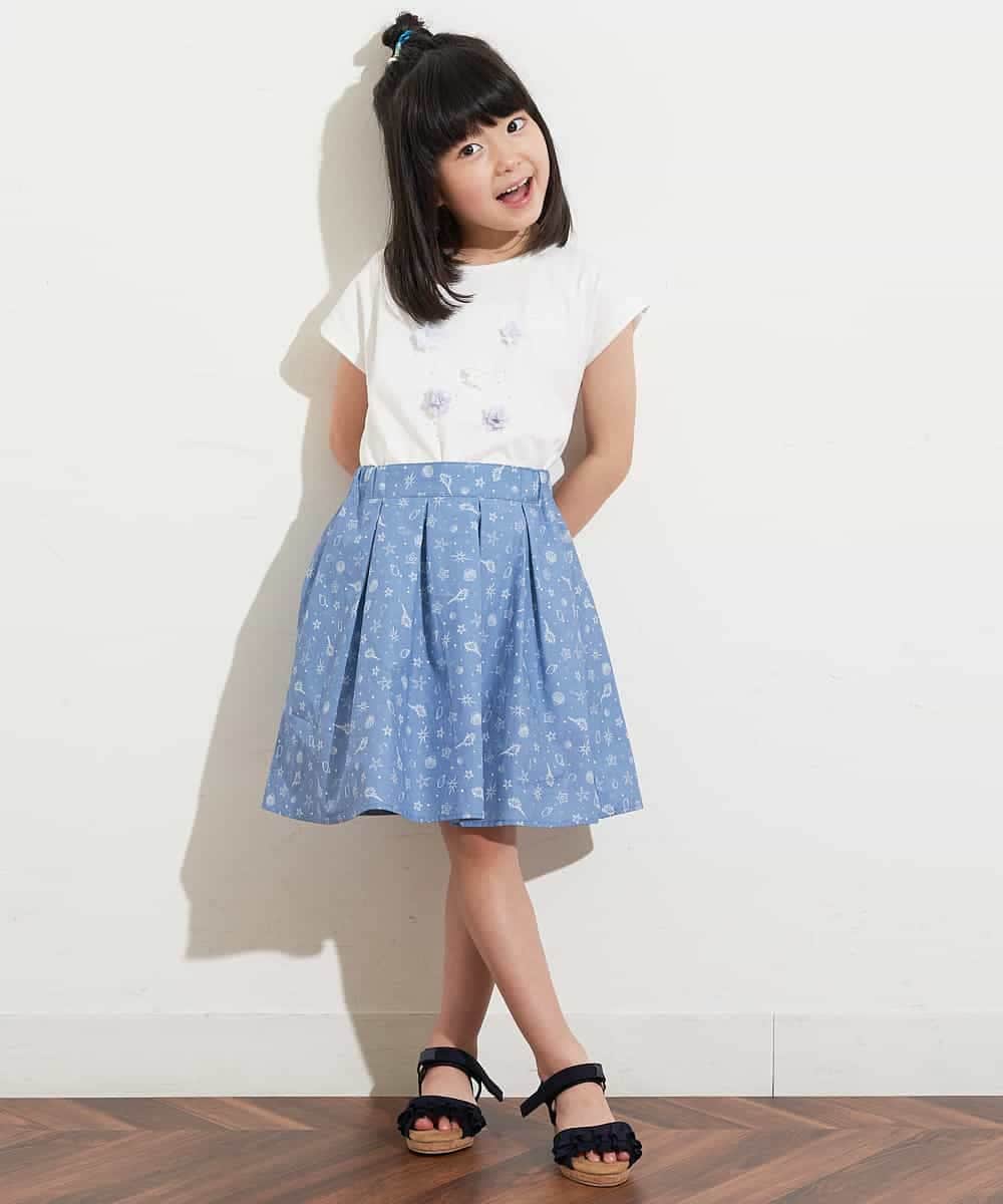 KJKGM62019 a.v.v KIDS(アー・ヴェ・ヴェ) [100-130]【接触冷感】マリンモチーフカットソー[WEB限定サイズ] ラベンダー(ハート)