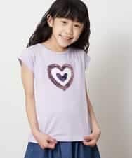 KJKGM62019 a.v.v KIDS(アー・ヴェ・ヴェ) [100-130]【接触冷感】マリンモチーフカットソー[WEB限定サイズ] ラベンダー(ハート)