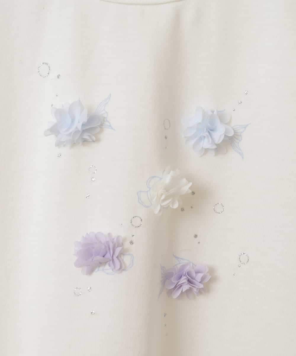 KJKGM62019 a.v.v KIDS(アー・ヴェ・ヴェ) [100-130]【接触冷感】マリンモチーフカットソー[WEB限定サイズ] アイボリー(フィッシュモチーフ)