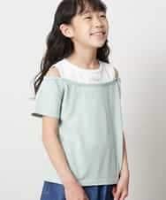 KJKGM69019 a.v.v KIDS(アー・ヴェ・ヴェ) [100-130]タンクドッキングカットソー[WEB限定サイズ] グリーン