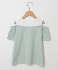 KJKGM69019 a.v.v KIDS(アー・ヴェ・ヴェ) [100-130]タンクドッキングカットソー[WEB限定サイズ] グリーン