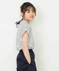 KJKGP04019 a.v.v KIDS(アー・ヴェ・ヴェ) [100-130]アソートロゴTシャツ ラベンダー