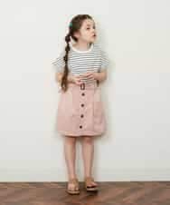 KJKGP04019 a.v.v KIDS(アー・ヴェ・ヴェ) [100-130]アソートロゴTシャツ ラベンダー