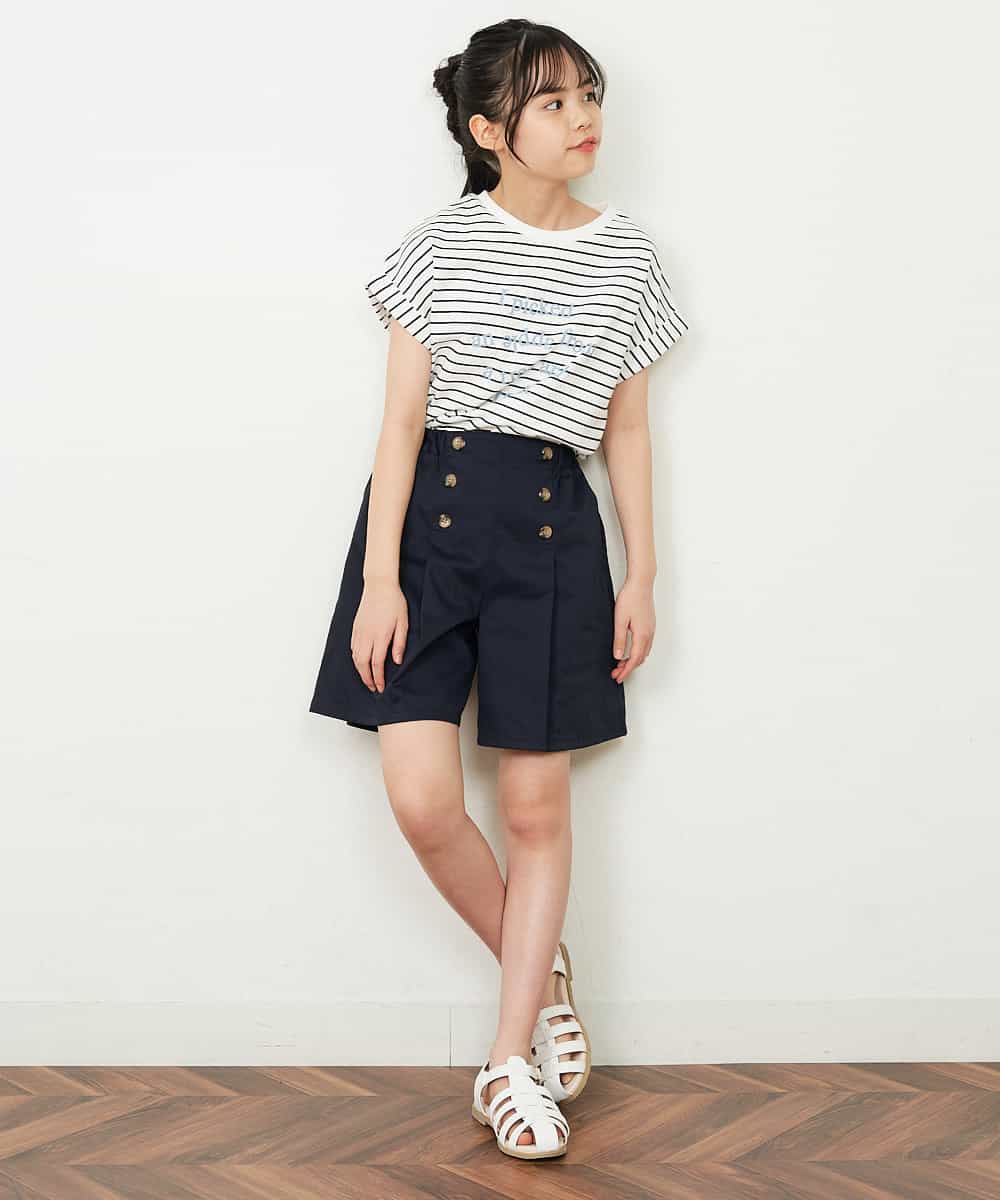 KJKGP04019 a.v.v KIDS(アー・ヴェ・ヴェ) [100-130]アソートロゴTシャツ ラベンダー