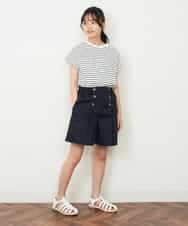 KJKGP04019 a.v.v KIDS(アー・ヴェ・ヴェ) [100-130]アソートロゴTシャツ ラベンダー