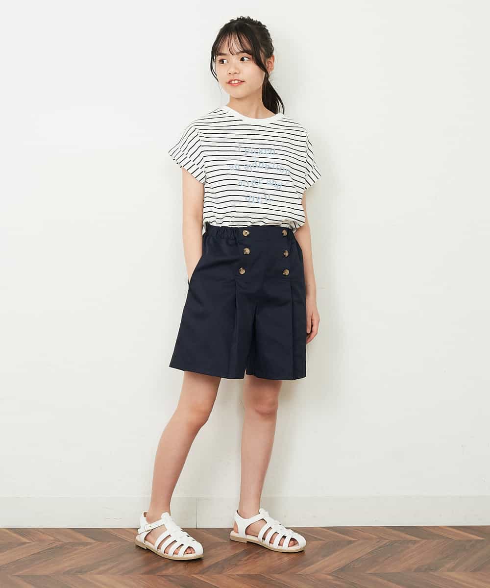 KJKGP04019 a.v.v KIDS(アー・ヴェ・ヴェ) [100-130]アソートロゴTシャツ ラベンダー