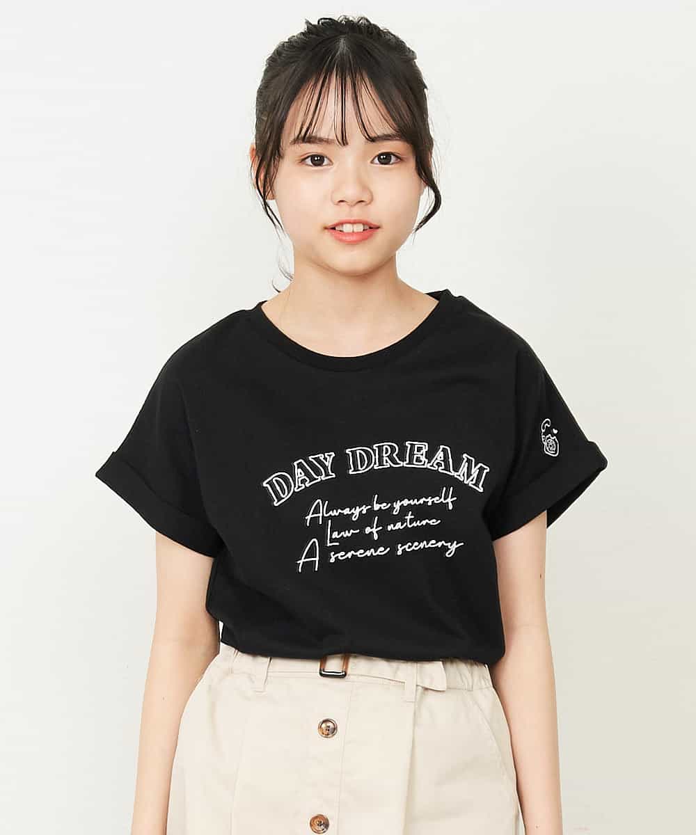 KJKGP04019 a.v.v KIDS(アー・ヴェ・ヴェ) [100-130]アソートロゴTシャツ ラベンダー