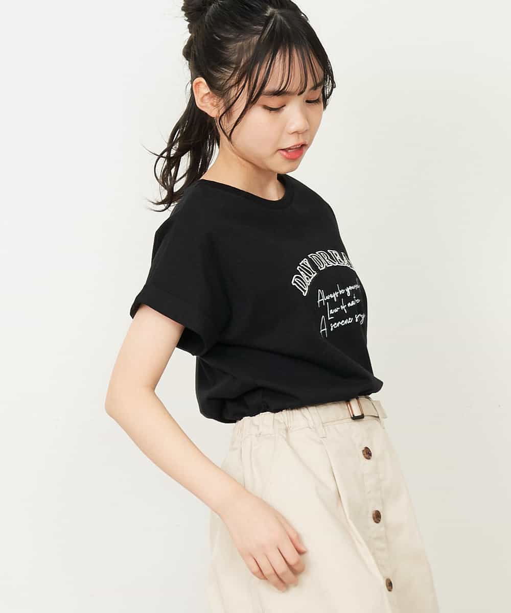 KJKGP04019 a.v.v KIDS(アー・ヴェ・ヴェ) [100-130]アソートロゴTシャツ ラベンダー