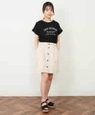 KJKGP04019 a.v.v KIDS(アー・ヴェ・ヴェ) [100-130]アソートロゴTシャツ ラベンダー