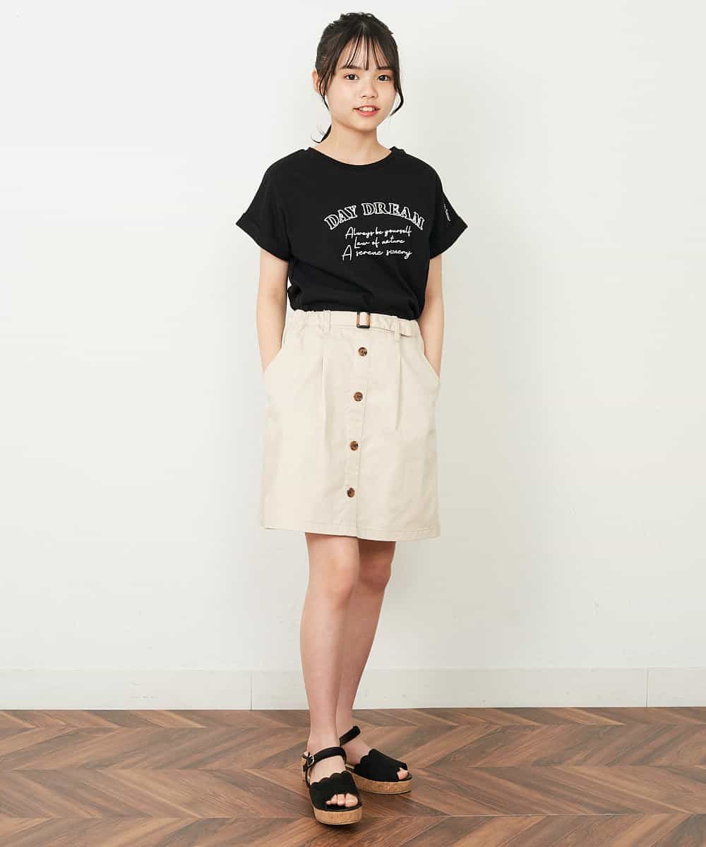 KJKGP04019 a.v.v KIDS(アー・ヴェ・ヴェ) [100-130]アソートロゴTシャツ ラベンダー