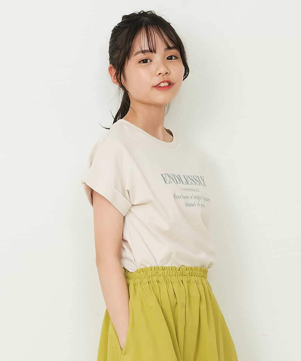 KJKGP04019 a.v.v KIDS(アー・ヴェ・ヴェ) [100-130]アソートロゴTシャツ ラベンダー