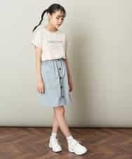 KJKGP04019 a.v.v KIDS(アー・ヴェ・ヴェ) [100-130]アソートロゴTシャツ ラベンダー