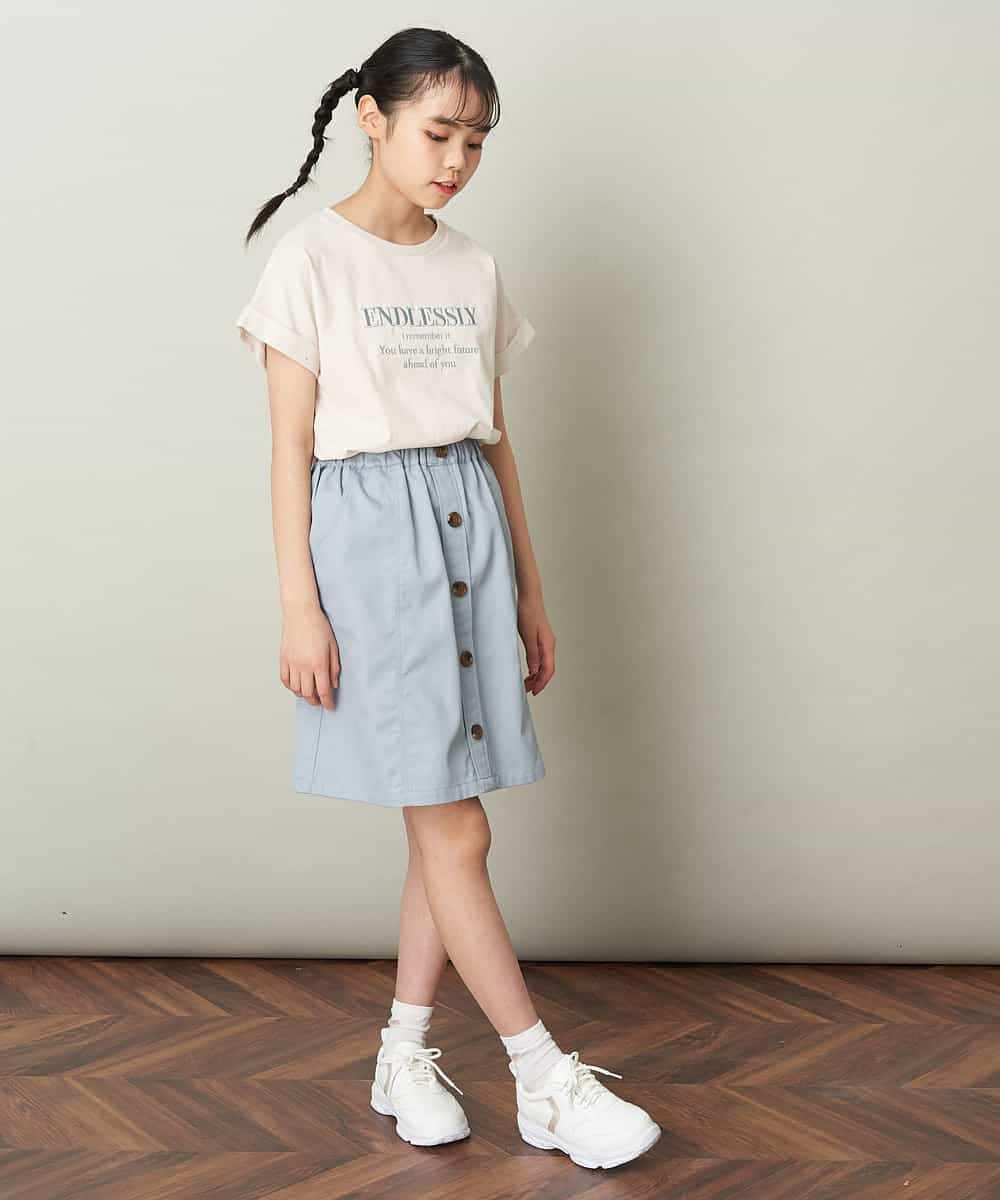 KJKGP04019 a.v.v KIDS(アー・ヴェ・ヴェ) [100-130]アソートロゴTシャツ ラベンダー