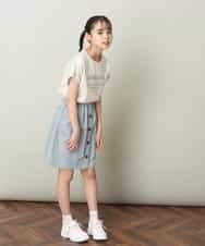 KJKGP04019 a.v.v KIDS(アー・ヴェ・ヴェ) [100-130]アソートロゴTシャツ ラベンダー