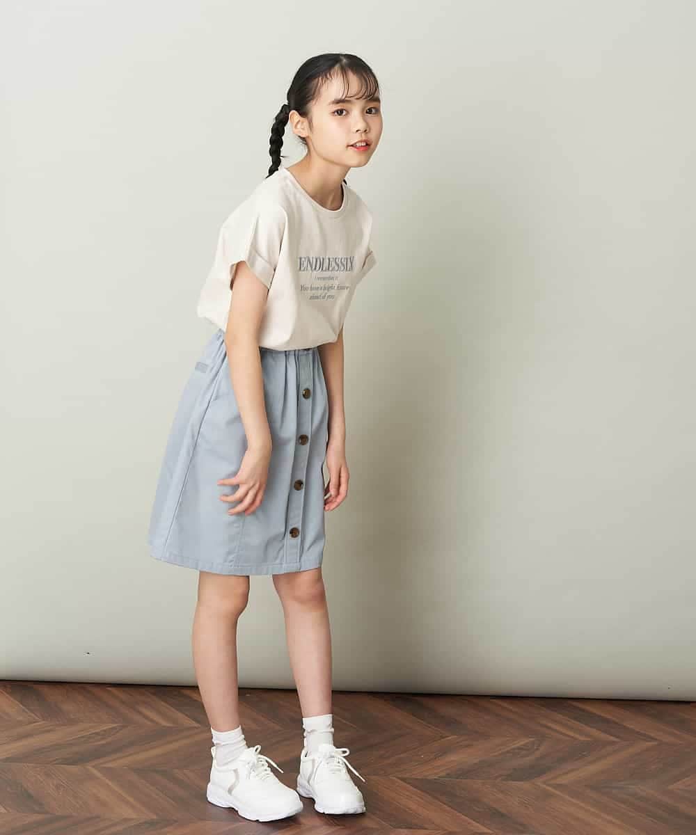 KJKGP04019 a.v.v KIDS(アー・ヴェ・ヴェ) [100-130]アソートロゴTシャツ ラベンダー