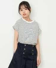 KJKGP04019 a.v.v KIDS(アー・ヴェ・ヴェ) [100-130]アソートロゴTシャツ ラベンダー